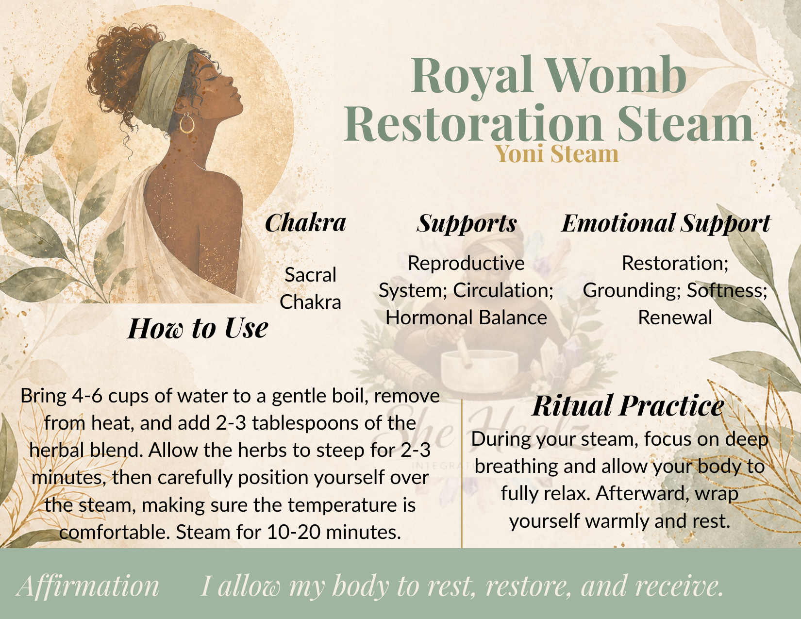 Royal Womb Restoration Steam